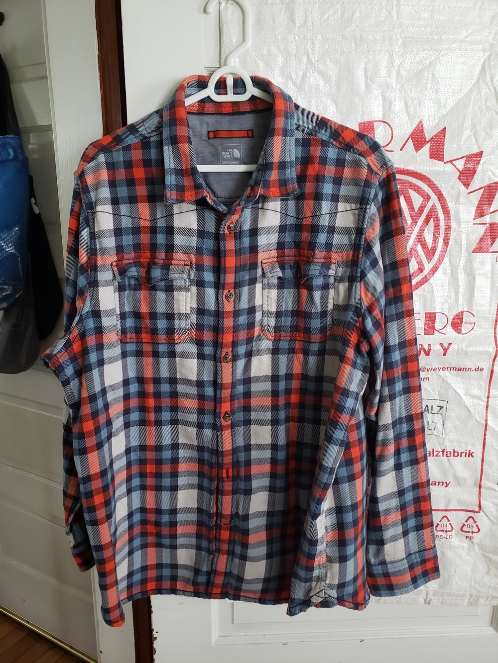 North Face Mens Flannel Shirt